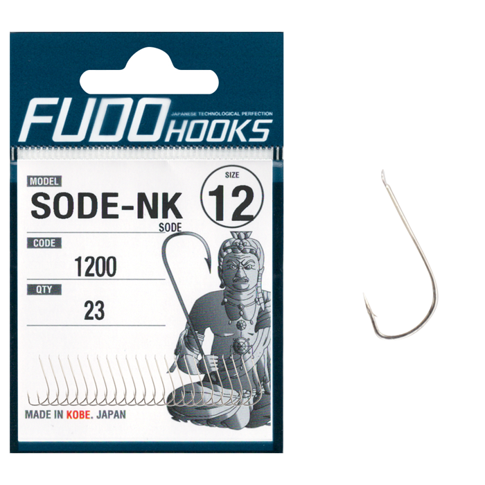 FISHING HOOKS FUDO SDFW- NK 6600 /Sode- Fine Wire NICKEL / Made in